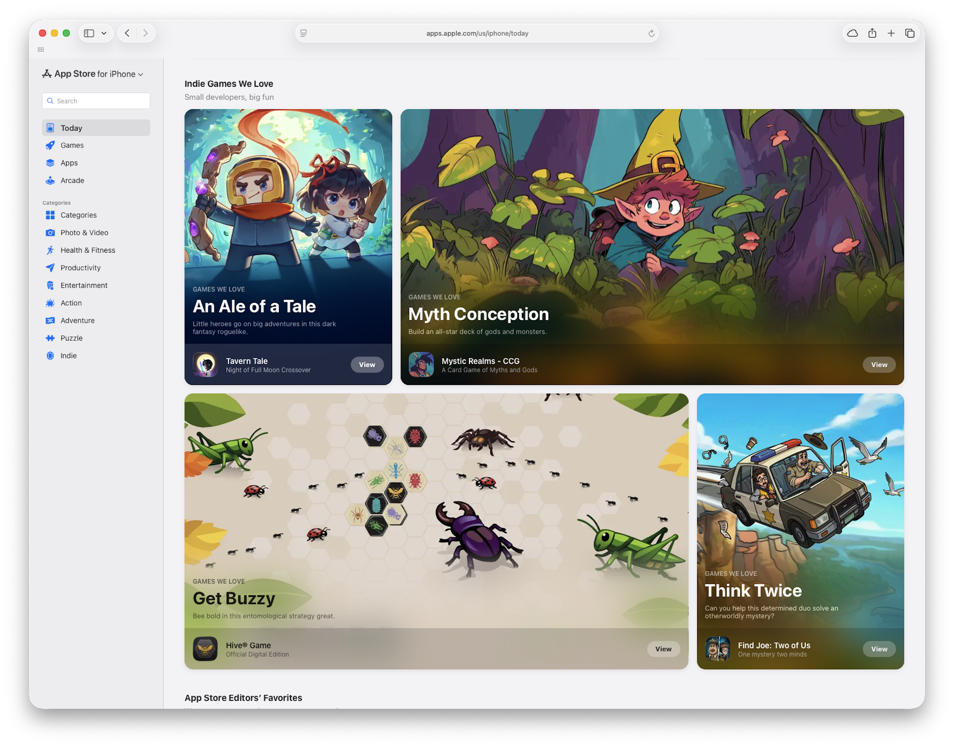 App Store Today Front Page Feature
